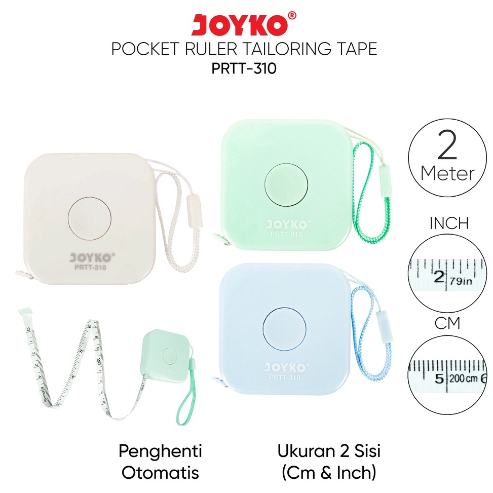 

➻Terlaris✸ PIKGR Pocket Ruler Tailoring Tape Meteran Jahit Joyko PRTT-310 2 Meter Z60 ➞Harga Termurah
