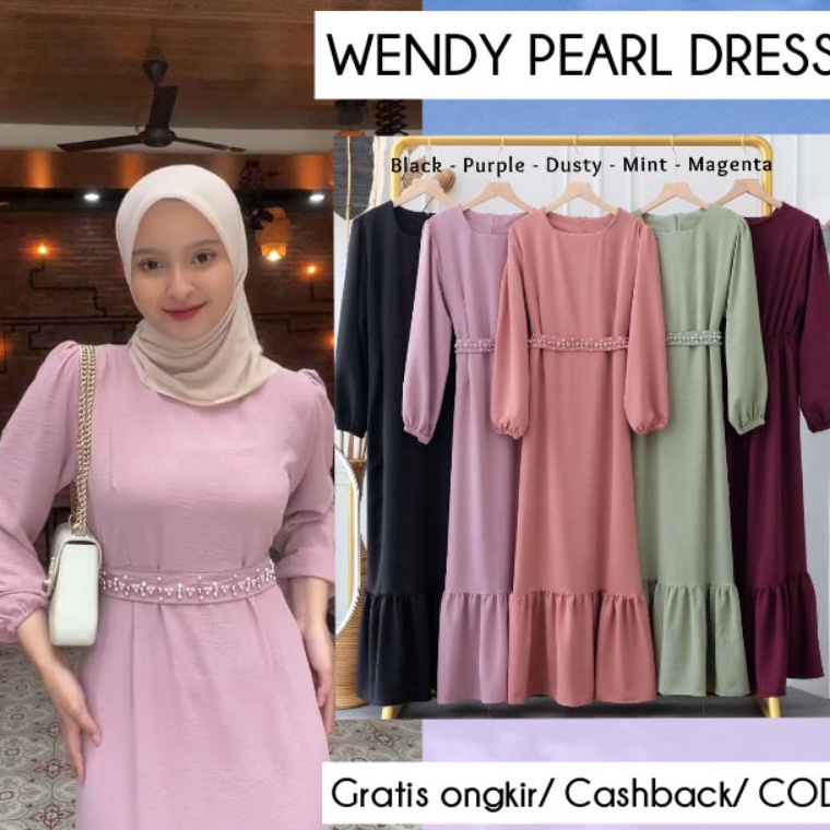 ➜Sale☍ SBIIM READY STOK ♡WENDY PEARL DRESS♡/ fishtail dress/ baju kondangan/ AURORA DRESS/dress kond