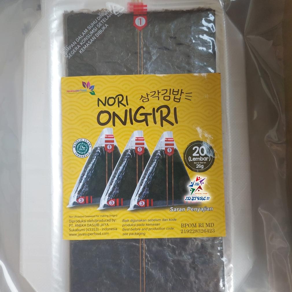 

HOT PROMO NORI ONIGIRI WRAPPER JAVA HALAL SEAWEED NORI WRAPPER NORI TRIANGLE / SUSHI NORI RUMPUT LAUT