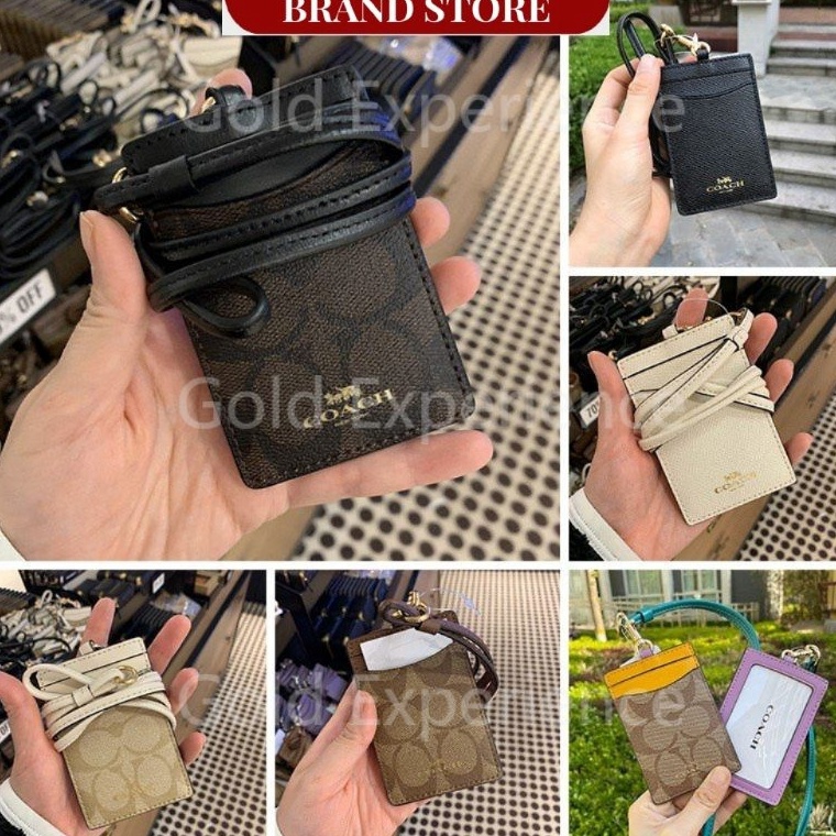 Menarik.. ORI - Branded Lanyard Id Card Holder Import Tas Kerja Gantung Leher Name Tag Photocard