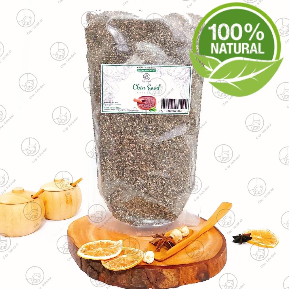 

HOT PROMO 500GR BLACK CHIA SEED ORGANIK / USDA / REMPAH / JSR100% PREMIUM QUALITY
