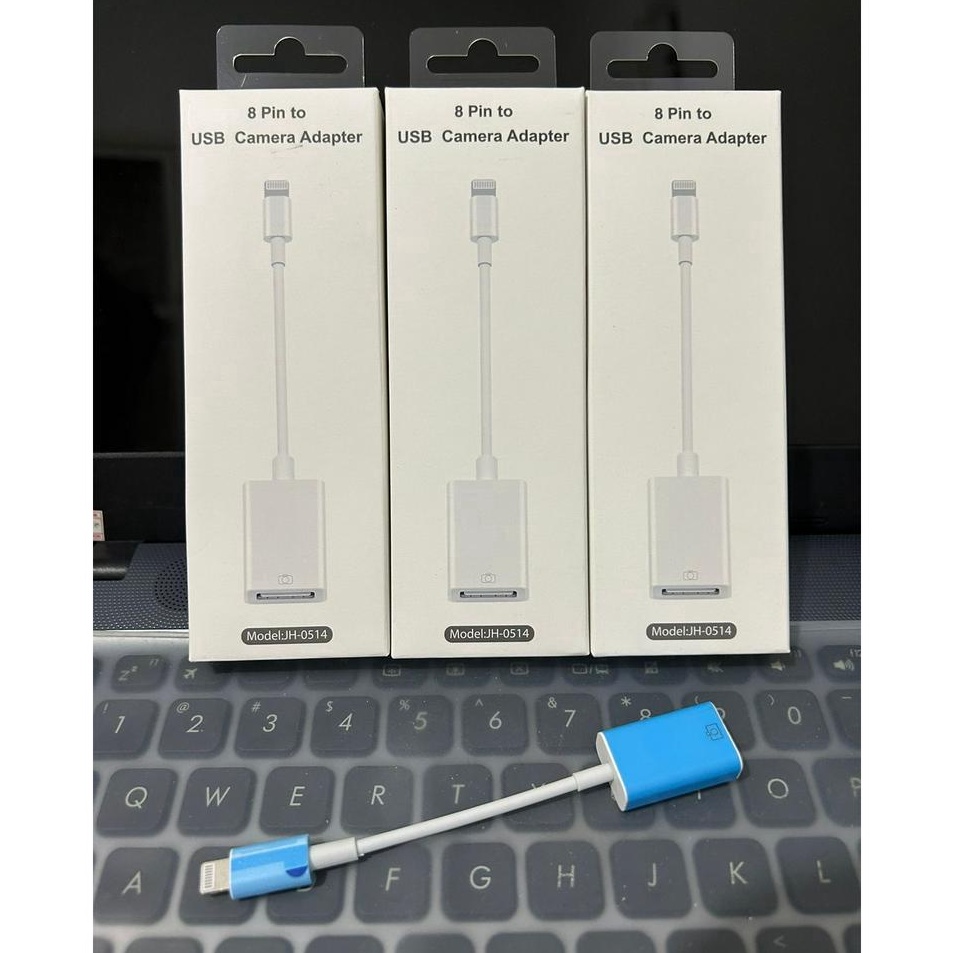 °Boo ￼OTG Lightning to USB A Flashdisk Smartphone Iph 7 8 X XR 11 Camera USB Adapter / kompatibel fo