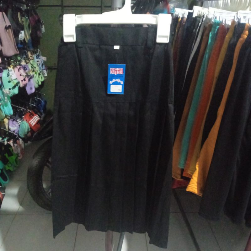 rok hitam sekolah/rok hitam panjang/rok anak sekolah murah/rok perempuan hitam
