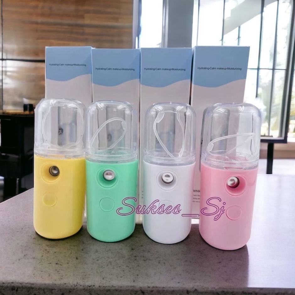 Check Here HC Nano Spray Mini Facial Humidifier Face Mist Nano Spray Kecil Murah Portable Cooling Mo
