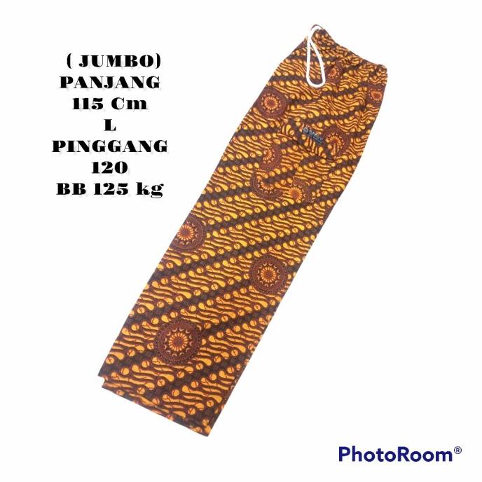 CELANA BETAWI PRIA MOTIF BATIK XXL JUMBO/CELANA KOLOR PANJANG
