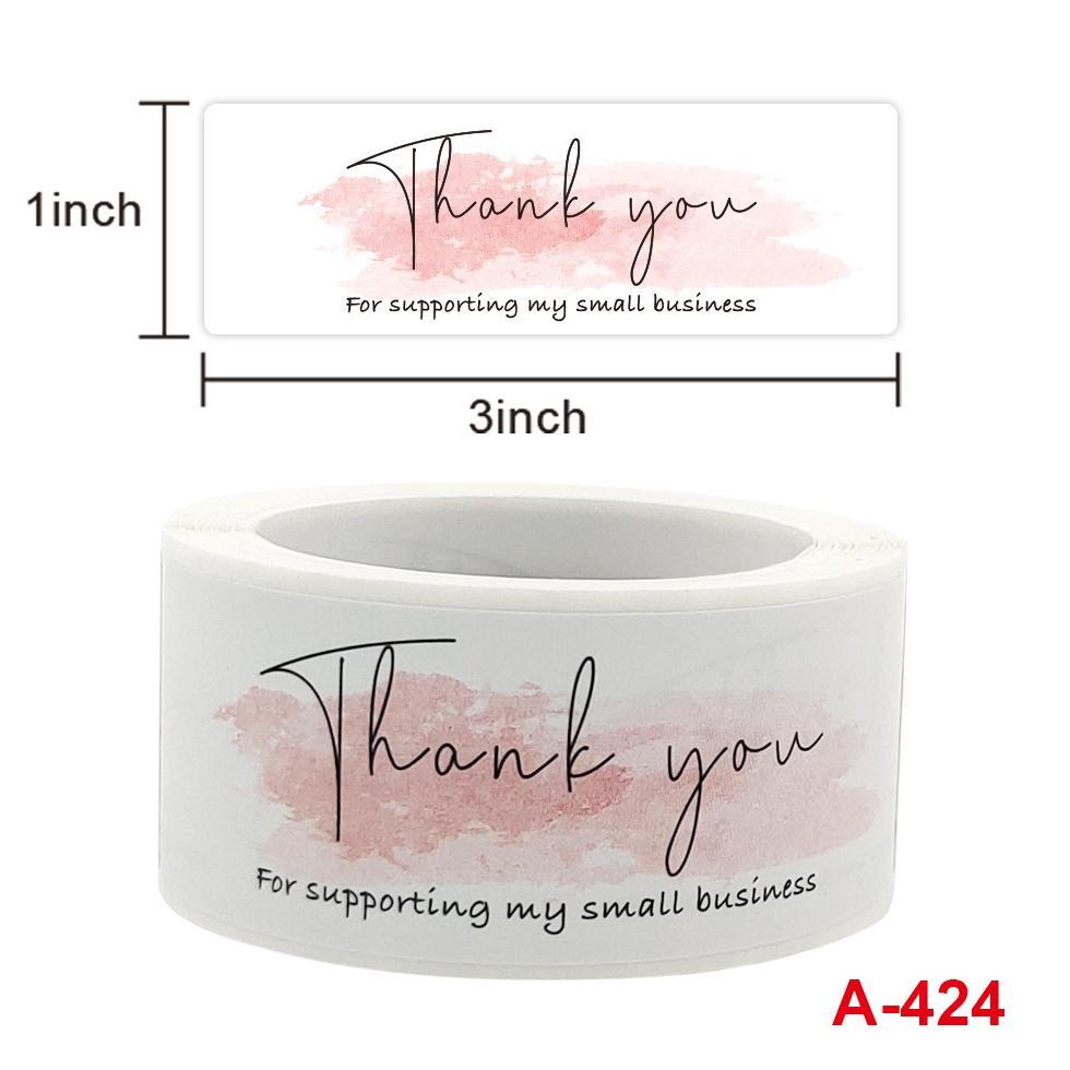 

Terbaik Sticker Packing Label Thank You Reward Animal Persegi 1 Roll (120Pcs) 3X1Inch