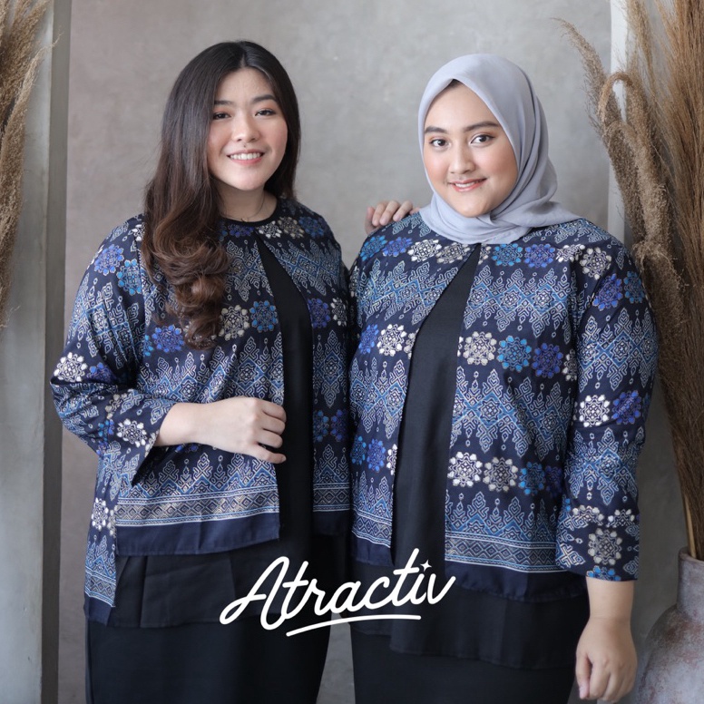 MURAH. ATRACTIV Blouse Batik Jumbo XXL 3XL 5XL 6XL 7XL Blouse Batik Modern Bigsize LD120 LD130 LD135