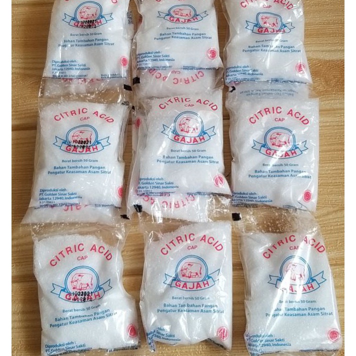 

NQYW6831㊦ ✔MURAH Citrun Acid Cap Gajah 1renceng 5sachet ㊋