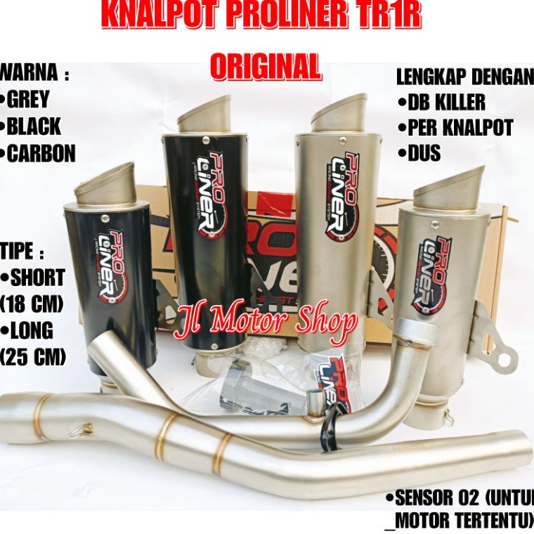 LANGSUNG ORDER. KNALPOT PRO LINER PROLINER TR1 TR 1 R R15 V3 V4 VVA CBR150 CB150 VIXION SONIC SATRIA