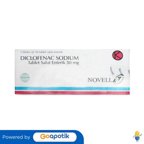 DICLOFENAC SODIUM NOVELL 50 MG BOX 50 TABLET