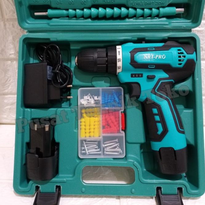 Mesin Bor Cordless Nrt Pro Dc 330 Plus Mata Bor -Bor Nrt Pro Dc 330