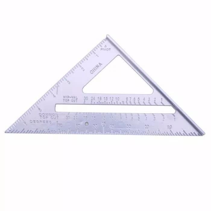 

Ggaris Siku Busur Derajat Protractor Alunium Speed Square 7 Inch