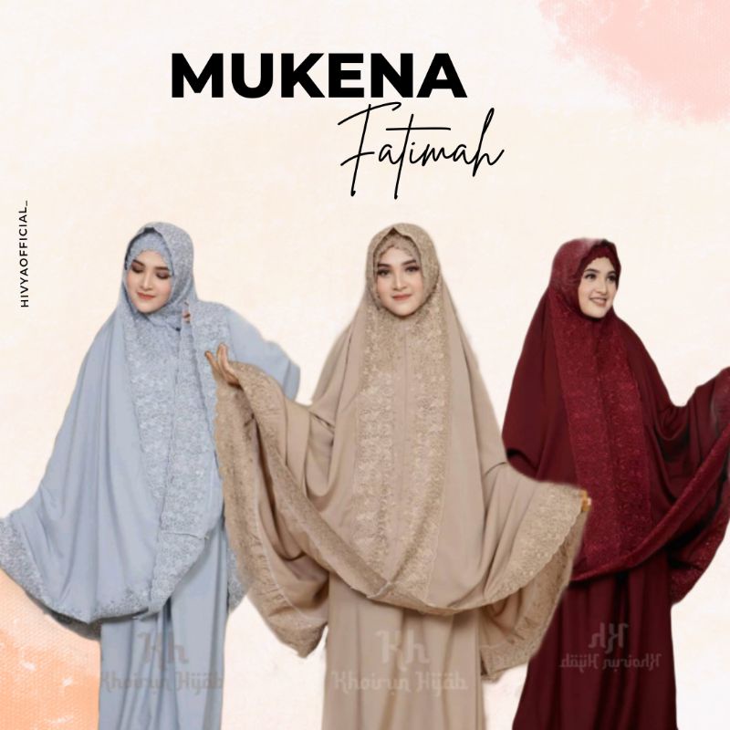 Mukena Fatimah | Mukena Dewasa Bordir | Mukena Medium