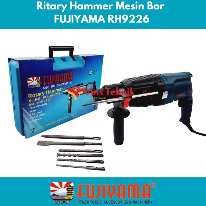 Mesin Bor Beton Rh9226 Fujiyama Hammer Drill Rh 9226