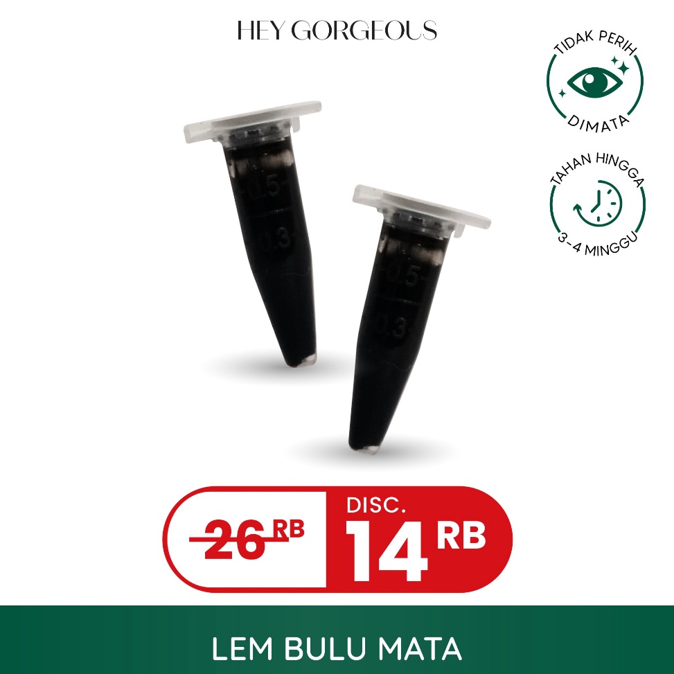 

[PRODUK-SPMH084] HEY GORGEOUS Glue Kecil / Lem Bulu Mata Kecil / LEM KECIL EYELASH EXTENSIONS Waterproof Premium Untuk Pemula By Vosulamalis ✾Bayar Di Tempat