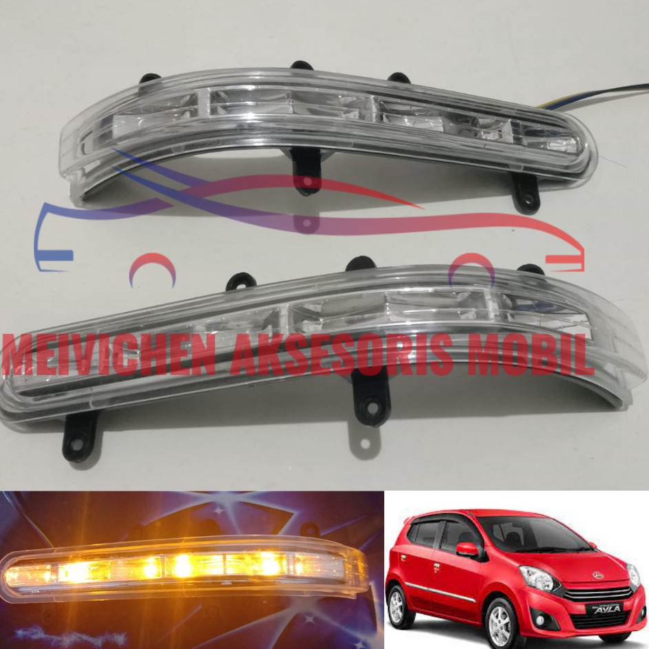 TERLARIS lampu sein spion mobil Agya / Ayla 2013-2017