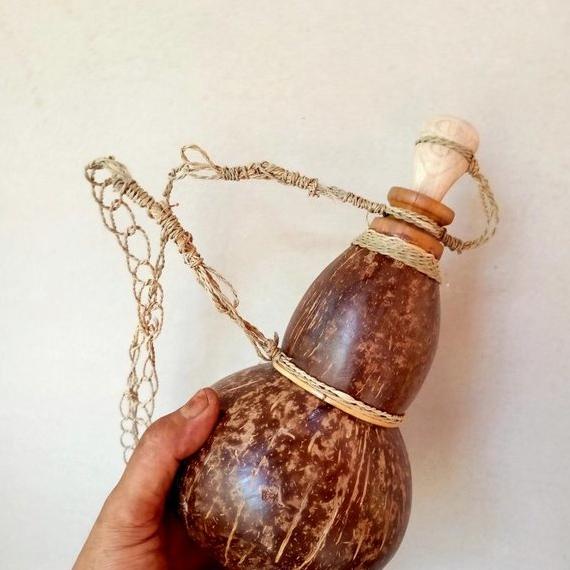 8.8 [Cod] Kempis Botol Air Minum Batok Kelapa Unik Dan Etnik New 