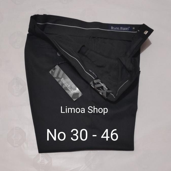 CELANA KERJA PRIA FORMAL HITAM REGULAR BRUNO RIGARI BR 02