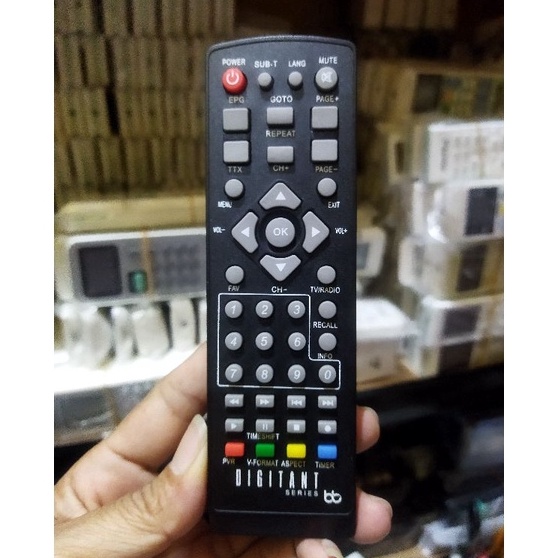 Diskon promo REMOT SET TOP BOX DVB T2 LUBY w Premium Laris.