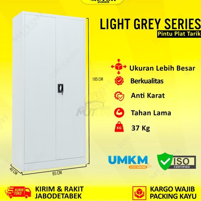 

New Sale Lemari Arsip Filing Cabinet Besi 2 Pintu Full Plat - Swing Plat Original