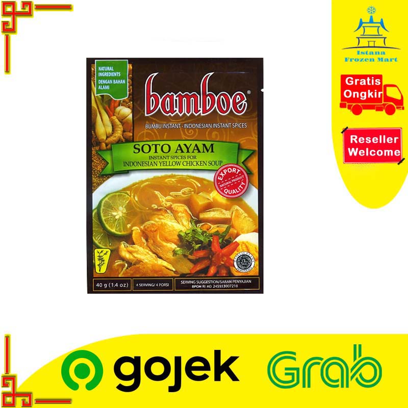 

Bumbu Soto Ayam BAMBOE Bumbu Masak Instan 40 GR