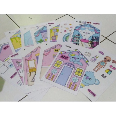 Terlaris [[Koya Bt21 House Quiet Book Paper Doll]]