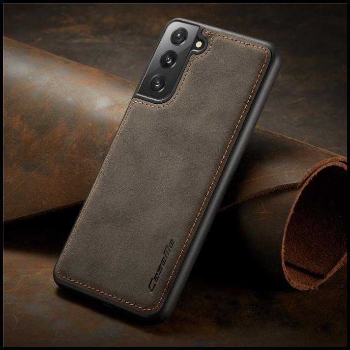 Terlaris Leather Back Case Cover Caseme Samsung Galaxy S22/S22 Plus/S22 Ultra