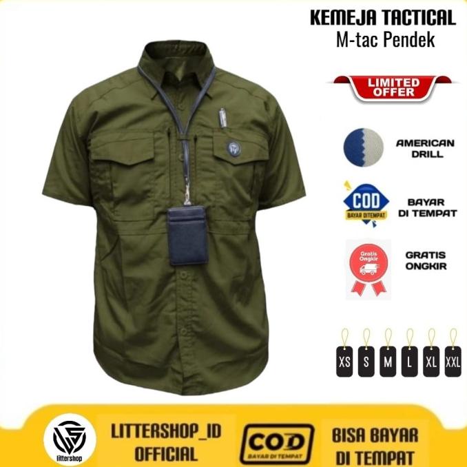 Kemeja Tactikal PDL Lapangan Outdoor Baju Taktikal Komunitas Kerja