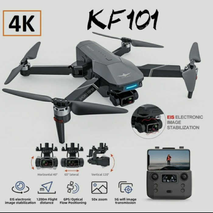DRONE KF101 PRO GPS 5G 4K HD ESC CAMERA 3-AXIS GIMBAL EIS ORIGINAL