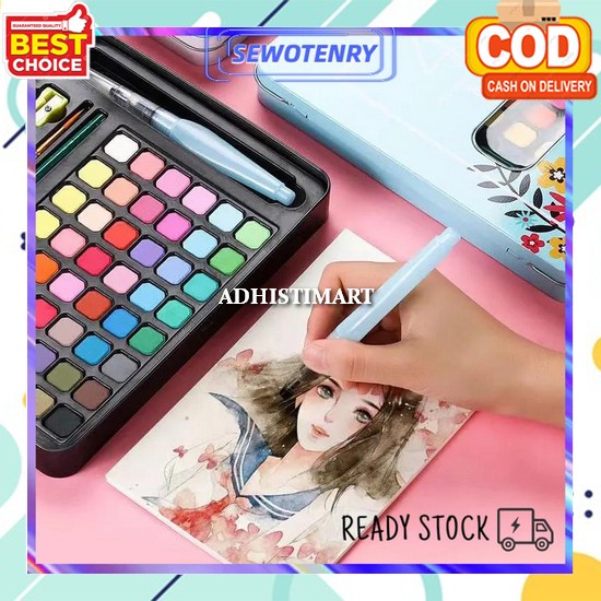 

Watercolor Set Art Lengkap Semua Warna Water Color Set Cat Air Anak Set Lengkap Padat Cair Non Toxic Tidak Beracun Murah Dan Bagus Cat Air Lukis Lengkap Watercolour Painting Cat Lukis Kanvas Codcat Air Warna 36 Warna / 48 Warna /Alat Cat Air Warna Pe