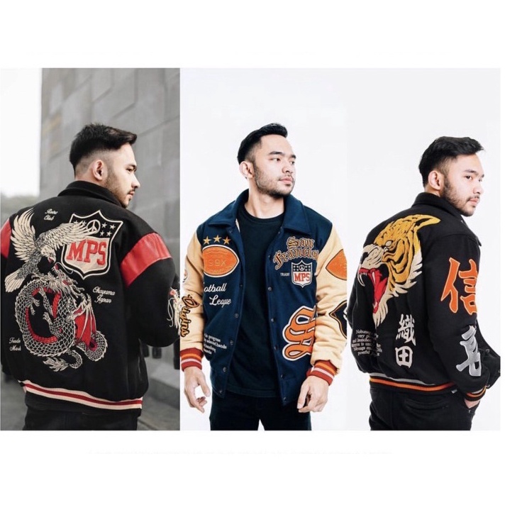 Paling Popular JAKET VARSITY JAKET BASEBALL PRIA WANITA JAKET RACING PRIA WANITA JAKET BOMBER VARSIT
