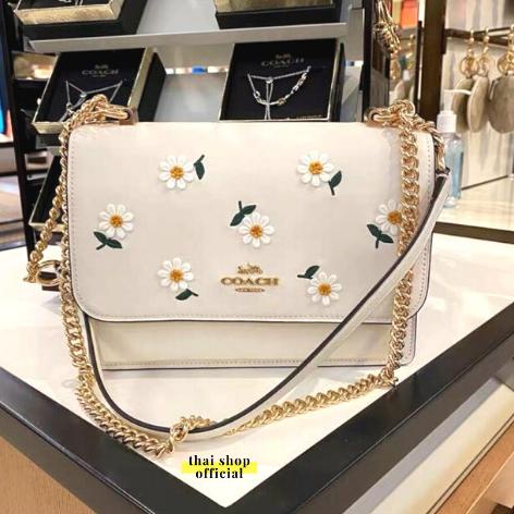 (100% ORIGINAL) COACH Klare Crossbody Bag with Daisy Embroidery