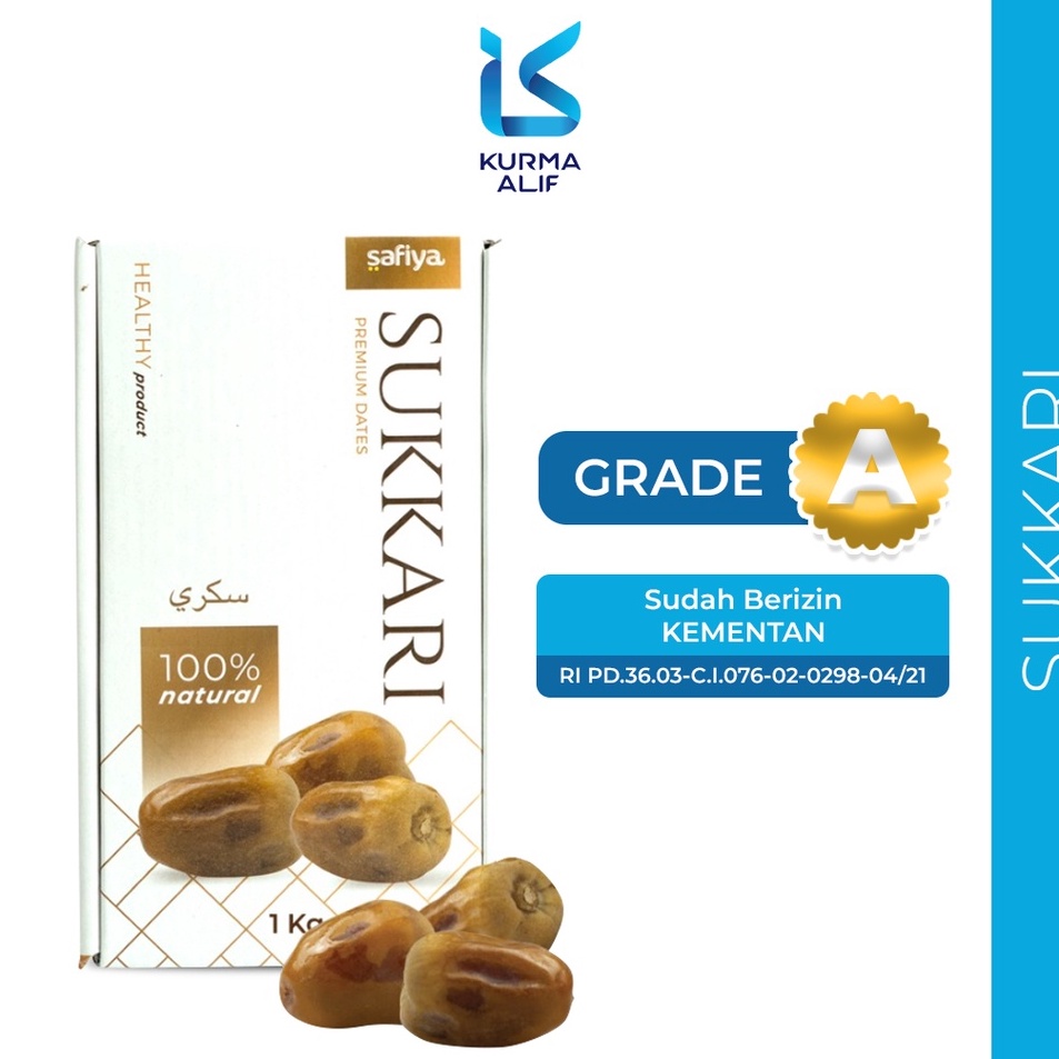 

STAR Kurma Sukari Kurma Raja 1 kg Basah Lembut Premium