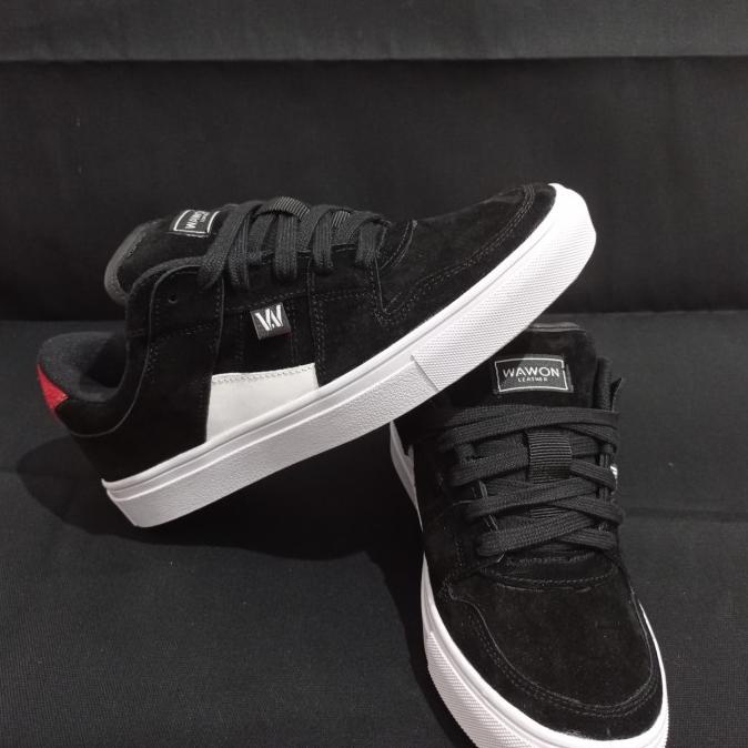 SKATEBOARD SNEAKERS GEMUK | SEPATU CREATION WAWON LEATHER - BWMR