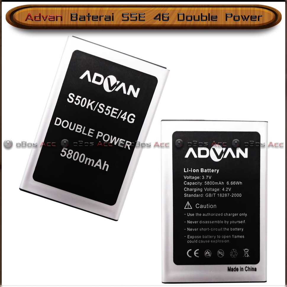 RECOMENDED. Baterai Advan S5E 4G Double Power Batre Batrai HP