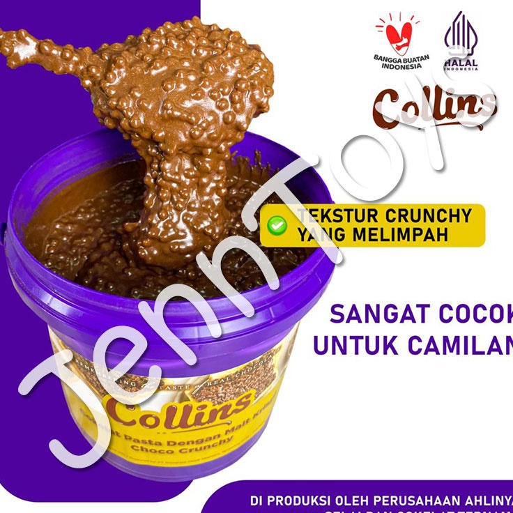 

↓➺✹ JennToys - [PROMO SPESIAL] Dipping Chocolate 1kg HALAL - COLLINS DIP GLAZE Best Product