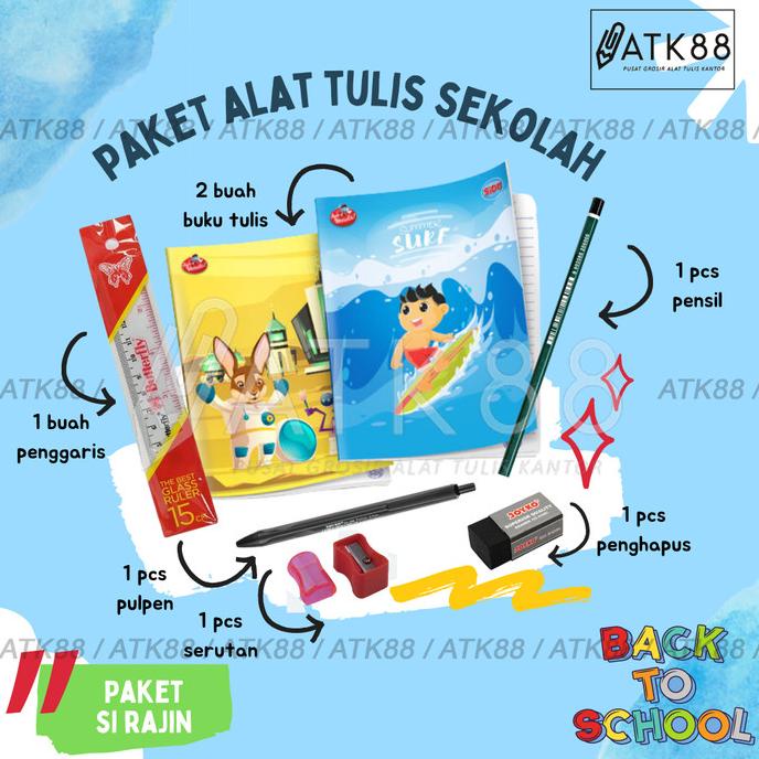 

Paket Alat Tulis Sekolah / Souvenir Stationary / Bingkisan / Hadiah
