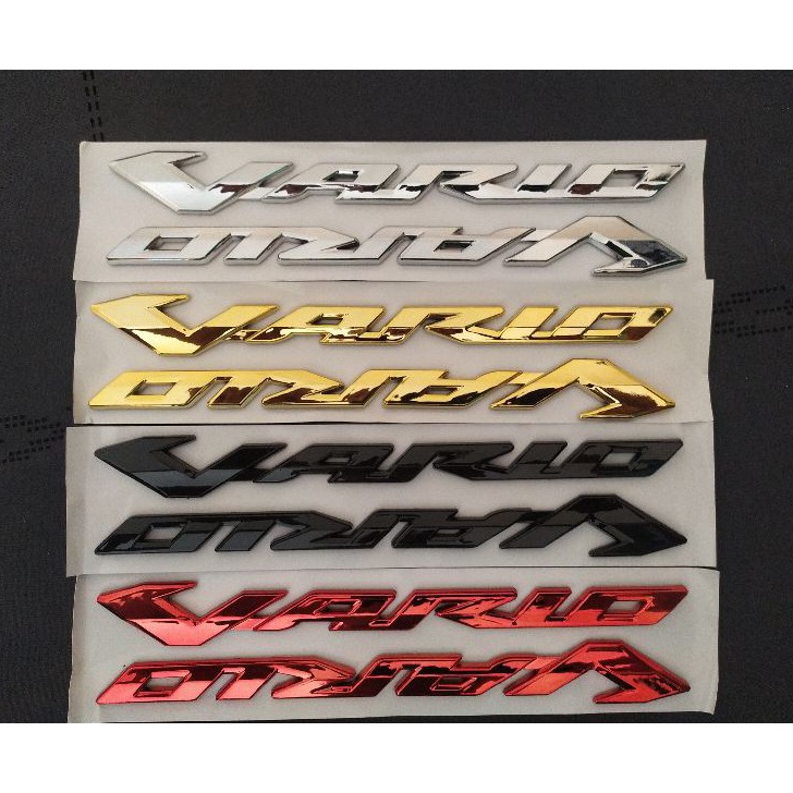 ➧➣✩✸ (SEPASANG)Emblem Vario Timbul 125/150, Emblem Vario satu set timbul Terlaris