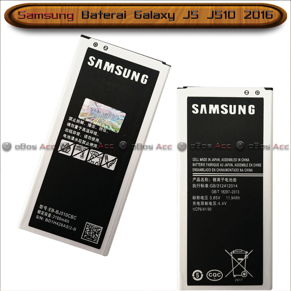 TERPERCAYA. Baterai Samsung Galaxy J5 J510 2016 Original Batre Batrai HP