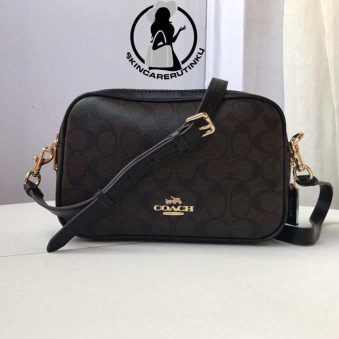 Coach Signature Jes Crossbody Brown Black - ORIGINAL GUARANTEE 100%