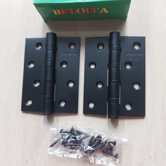 Bestseller Belocca Engsel Pintu 4" Inch Stainless Sus 304 Black Hitam