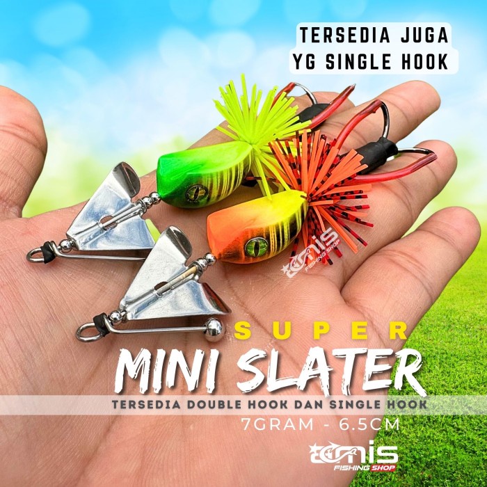 Bestseller Super Mini Slater Tek Tok Buzz Slash Bait Umpan Casting Gabus Toman