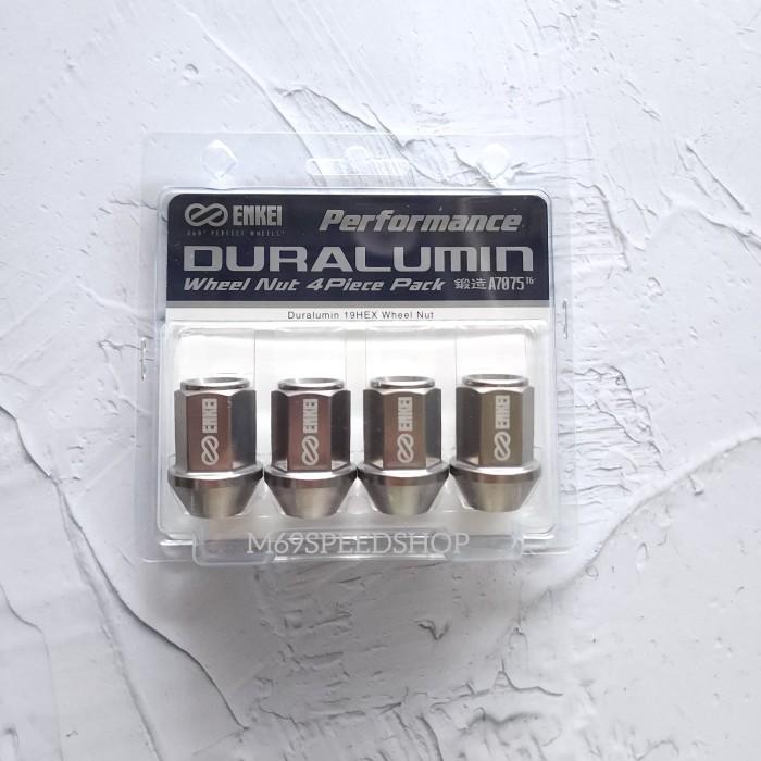 Enkei Duralumin Wheel Nut M12 X 1.5 (4Pcs/Pack) Baut Lugnut Enkei