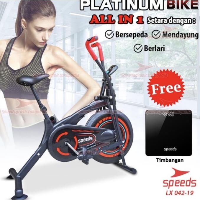 Spesial Sepeda Statis Platinum Bike Spining Bike Speeds Alat Gym Lx Meydenshopp07