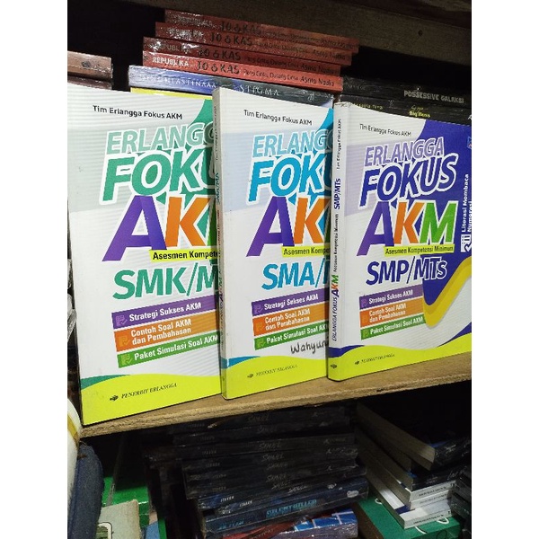 Buku ERLANGGA FOKUS AKM SMP/MTs, ERLANGGA FOKUS AKM SMA/MA, ERLANGGA FOKUS AKM SMK/MAK