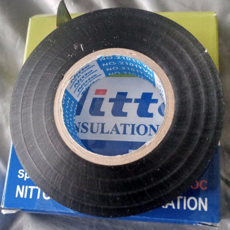✤DUP Isolasi Kabel Warna Htam Merk Nitto / Isolasi Hitam Nitto ✲ ➛