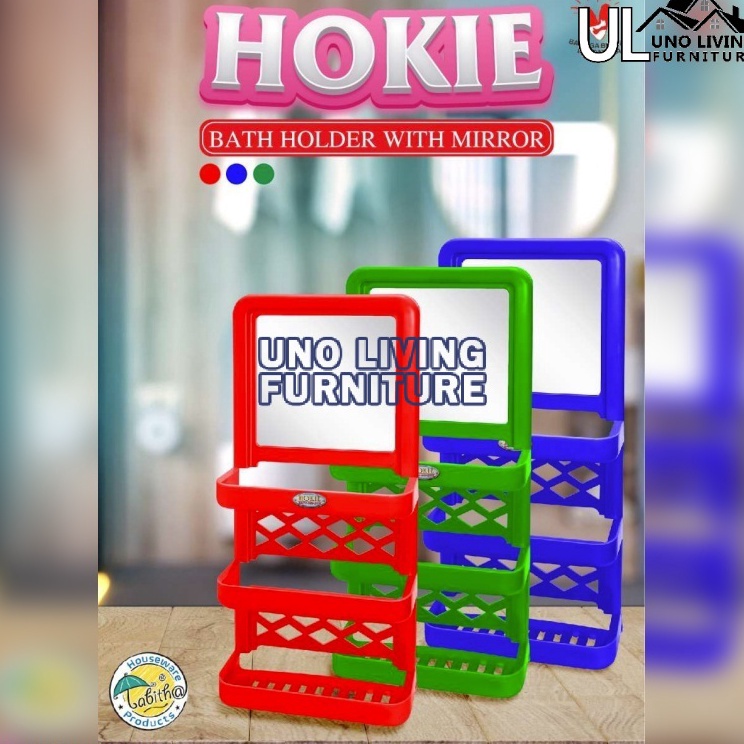 ❅Qij Rak Gantung Tempel Kaca Kamar Mandi Bath Holder Plastik Snow BATH HOLDER TABITHA RAK KAMAR MAND