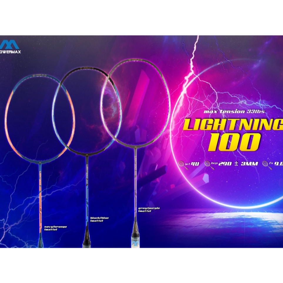 Model terkini NEW SALE RAKET BADMINTON POWERMAX MAX FORCE SERI 800 M99 M90 l Terbaru ★★★.