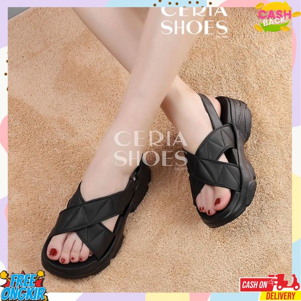 Korean Style Ssdal Flt Karakter Lucu Sendak Wanita Wanita Platfrom Swndal Jelly Fuji Sndal Lucu Tren