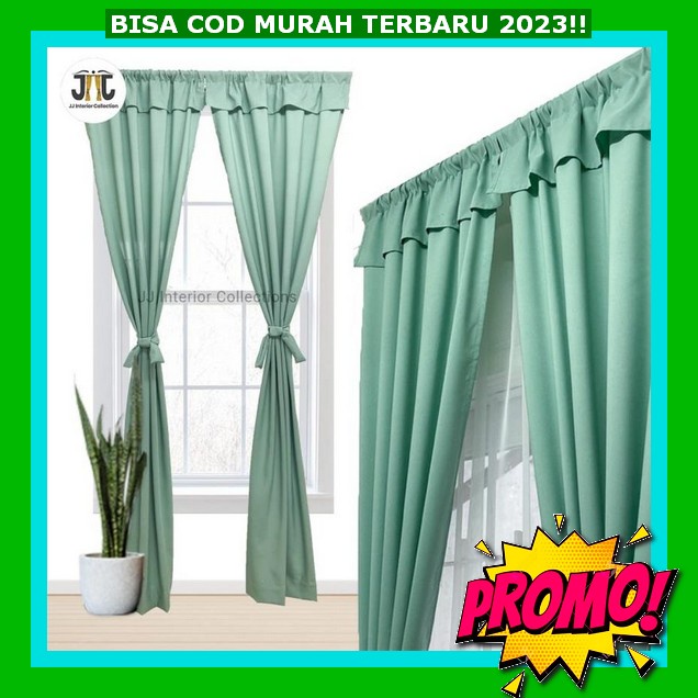 Gorden Jendela Gordeng Jendela Panjang Kordeng Murah Grden Polosan Bisa Cod Tirai Jendels Hordeng Je